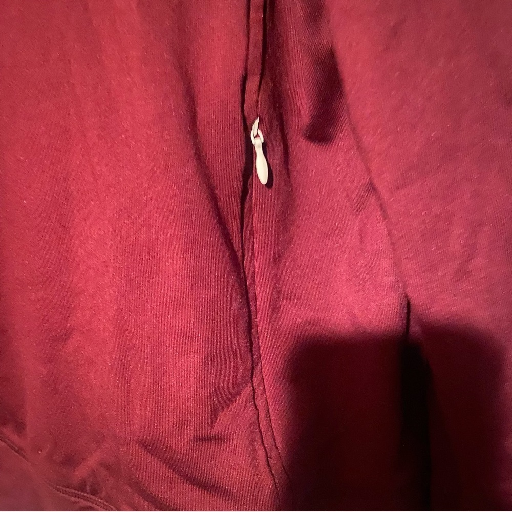 PINK Burgundy Zip pullover - Picture 6 of 7